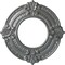 Ekena Millwork Benson Ceiling Medallion (Fits Canopies up to 4 1/8"), Hnd-Painted Platinum, 9"OD x 4 1/8"ID x 5/8"P CM09BNPLS - alternate 1